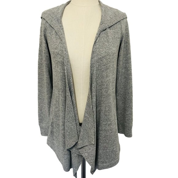 INC International Concepts Open Front Hood Cardigan Sweater Drape Front Sz Small - Picture 4 of 11